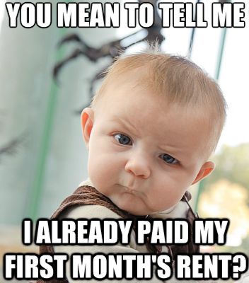 first months rent